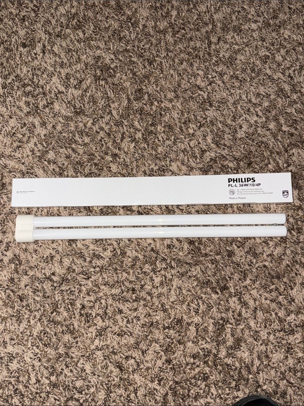 Philips Twin Tube Compact 4 pin Fluorescent Bulb for Bug Zappers PL-L 36W 4P New
